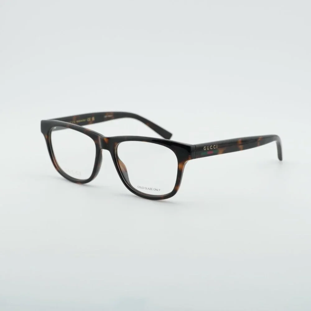 Gucci GG2108O 002 Eyeglasses Havana 55mm Square Frame